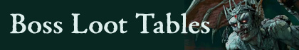 Boss Loot Tables