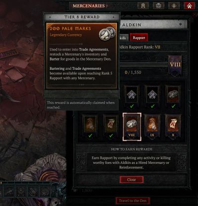 Rapport Reward Tier 8