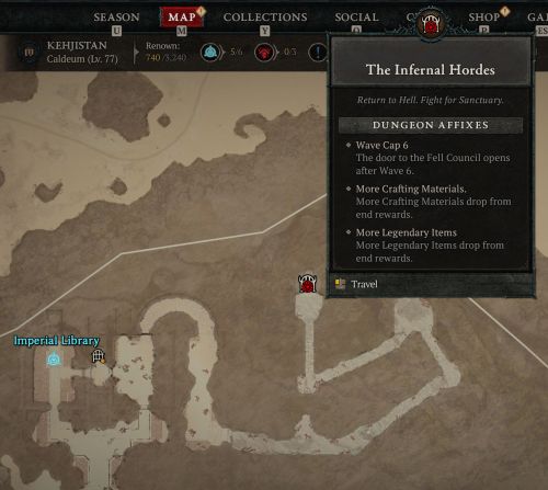 Infernal Hordes entrance