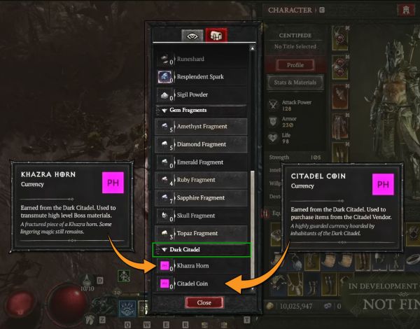 Dark Citadel Currency - Diablo 4 Raids