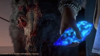 Neyrelle with the Soulstone containing Mephisto sails across the Twin Seas shadowed by the Bloodied Wolf.