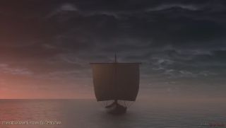 Neyrelle takes a ship across the Twin Seas.
