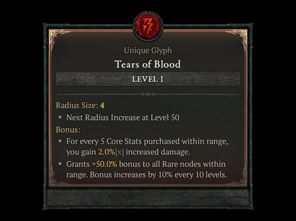 Tears of Blood Glyph