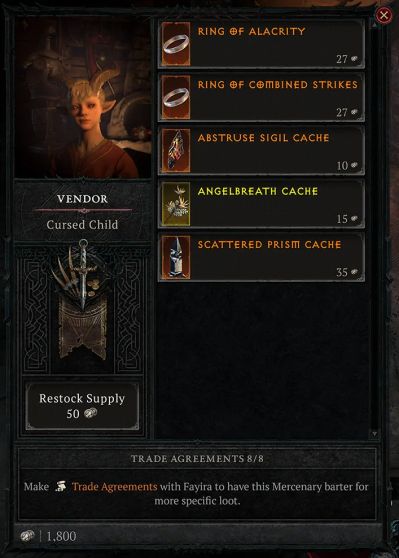 Mercenary Vendor