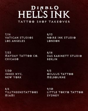 Hell's Ink Promotion locations