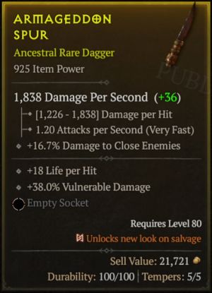 Rare Item Affixes