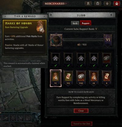 Rapport Reward Tier 6