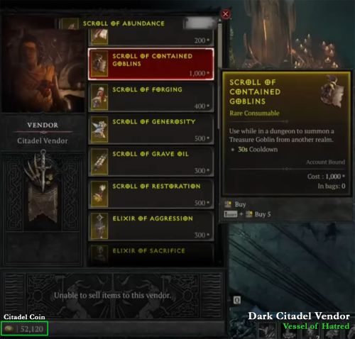 Scroll of Contained Goblins - Citadel Coin