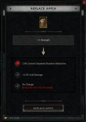 Select Replacement Stat