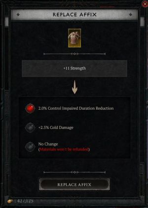 Enchanting an item