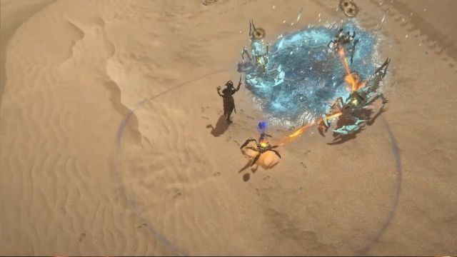 Focus Fire shoots a beam of fire at enemies.