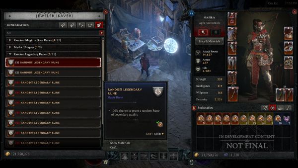 Crafting Runes at the Jewelers