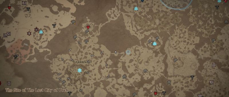 The site of the City of Ureh is just north of Zarbinzet.