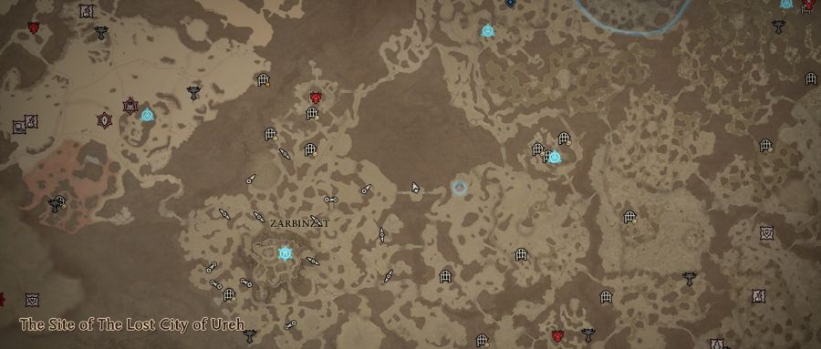 The site of the City of Ureh is just north of Zarbinzet.