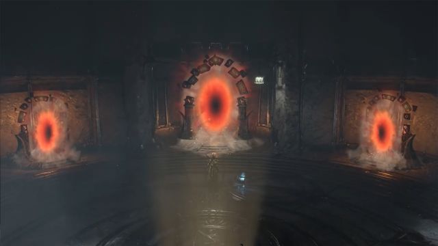 Gateways to Vault of the Loom, Vault of Ink & Vault of Stone from the Gatehall.