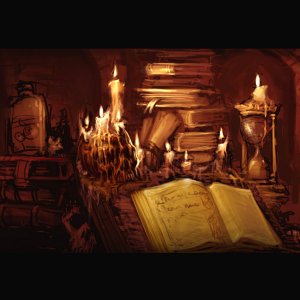 Books and candles