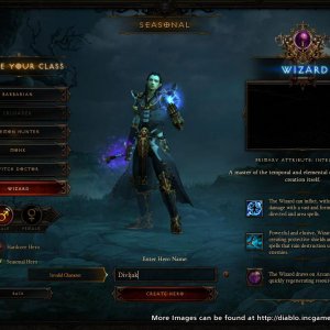 Character Selection Screen - Reaper of Souls
