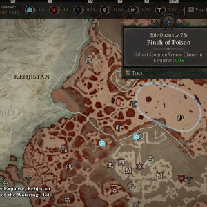 Pinch of Poison Quest Farming Area