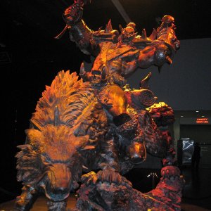 Wolfrider Statue