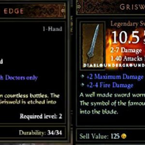 Griswold's Edge - Legendary Weapon