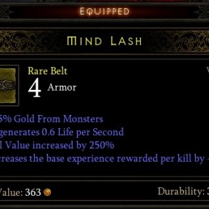 Mind Lash - Rare Armor