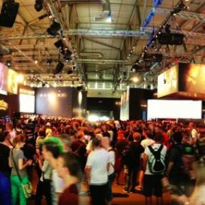 Panoramic view of Blizzard booth