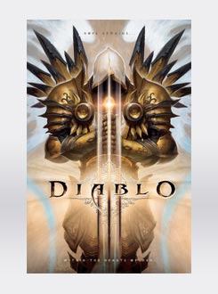 Blizzcon 2011 Diablo 3 Poster - Tyrael