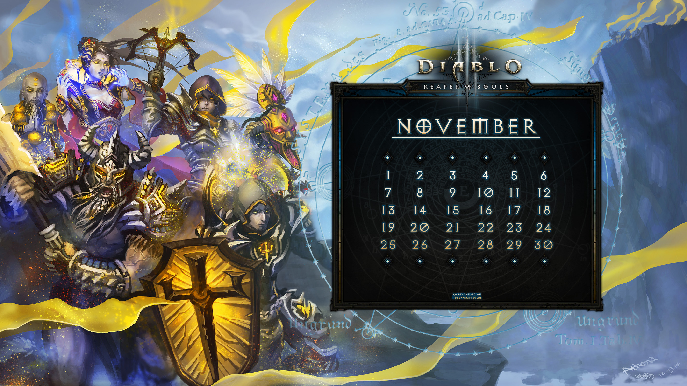 Calendar #17: Uni November - Army of Light
