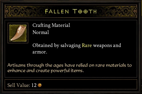 Fallen Tooth - Crafting Material