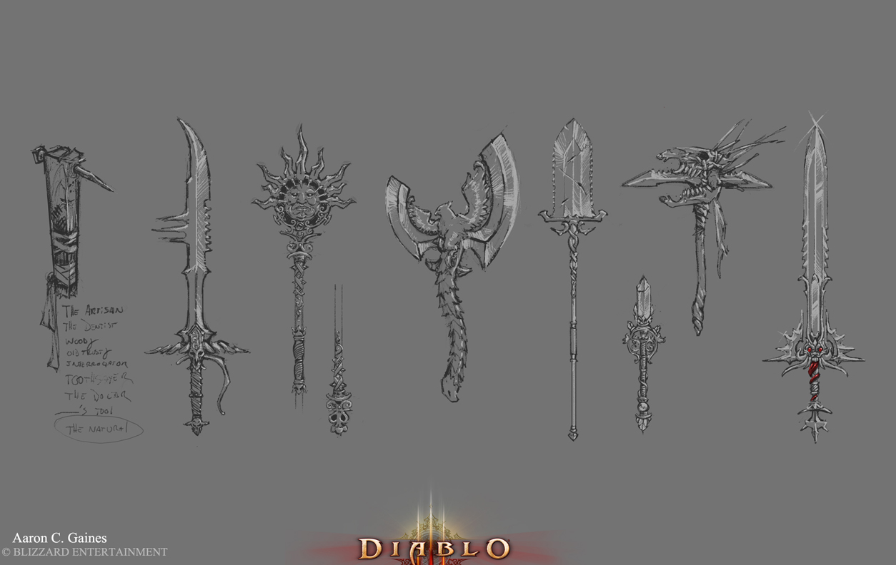 Legendary Weapons concept