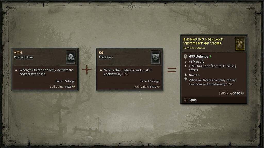 runeword diablo 2 level