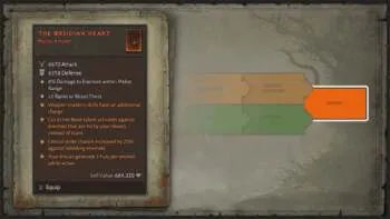 Obsidian Heart Mythic Amulet