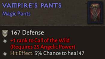 vampire's Pants - Diablo 4 Magic Item