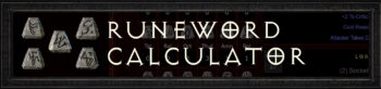 New Diablo 2 -Runeword-calculator