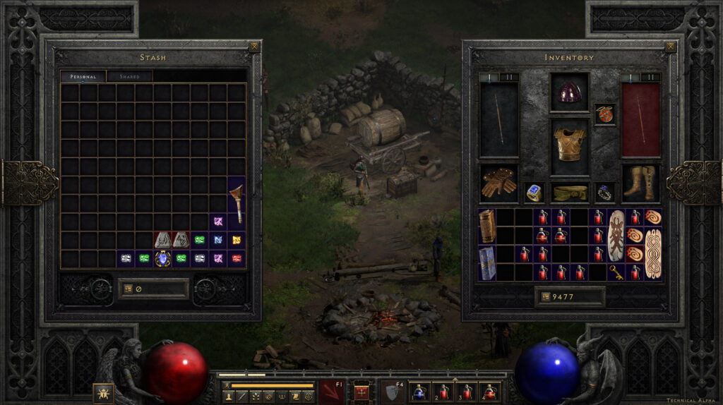 Diablo 2 Resurrected Inventory Stash