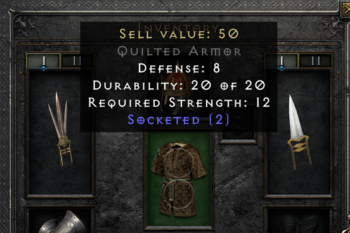 Diablo 2 Item sockets