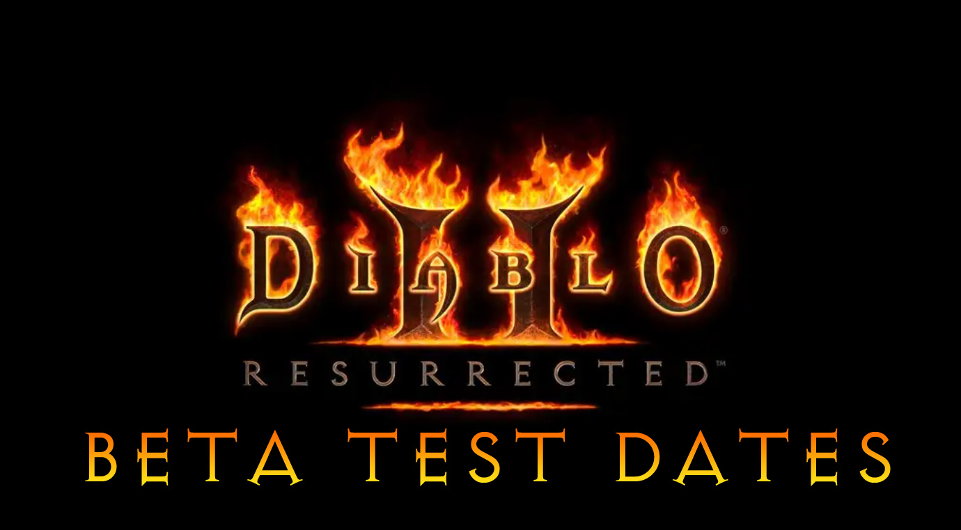 Diablo 2 Resurrected beta test dates announced