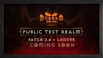 Diablo 2 Resurrected PTR 2.4 Ladder Testing Soon - Patch Notes