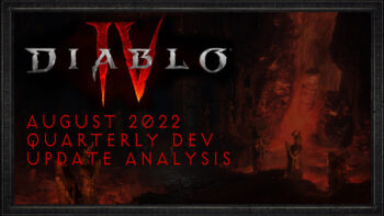 Diablo 4 Quarterly Update August 2022 Analysis