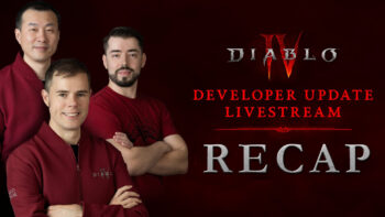 Diablo 4 Developer Live Stream Recap