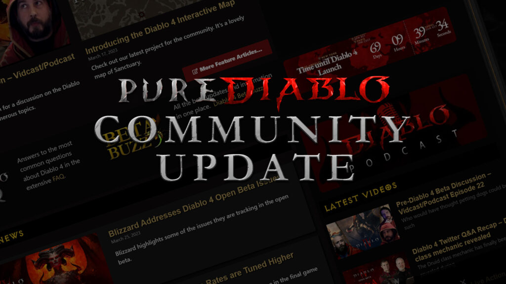 PureDiablo Site Updates PureDiablo Community update