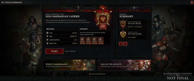 Diablo 4 Ladder