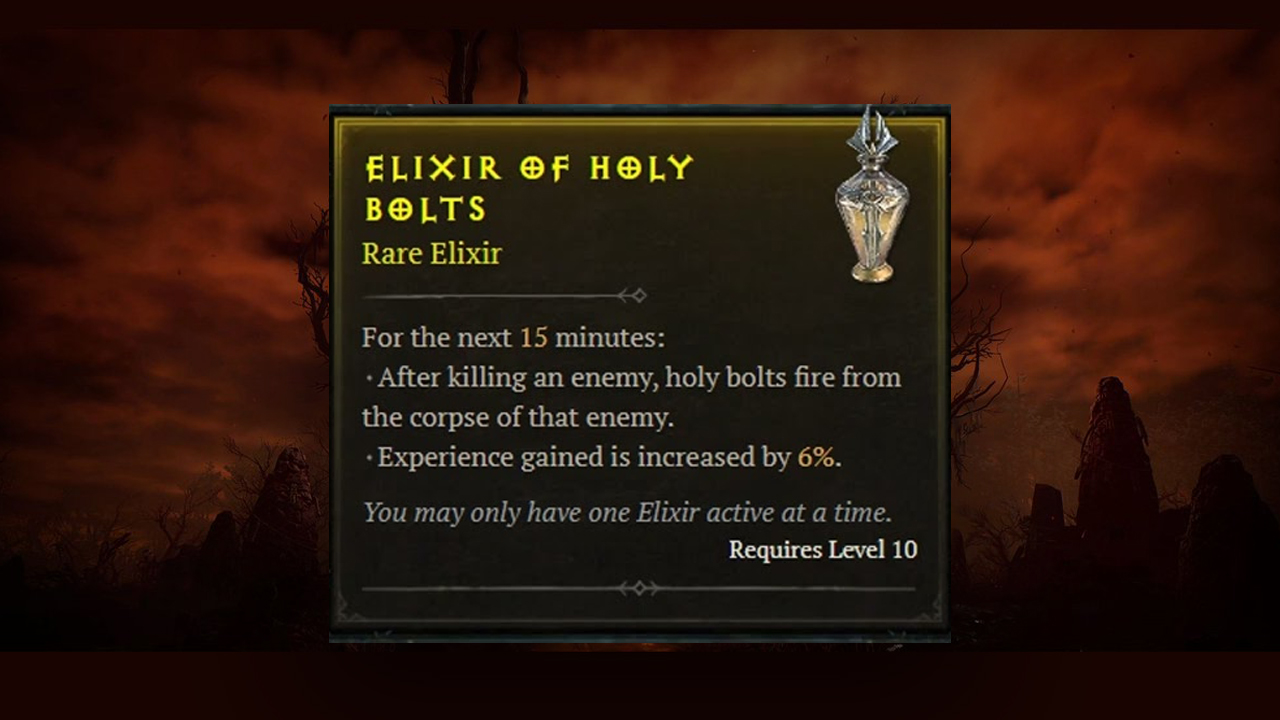 Holy Bolt Elixirs
