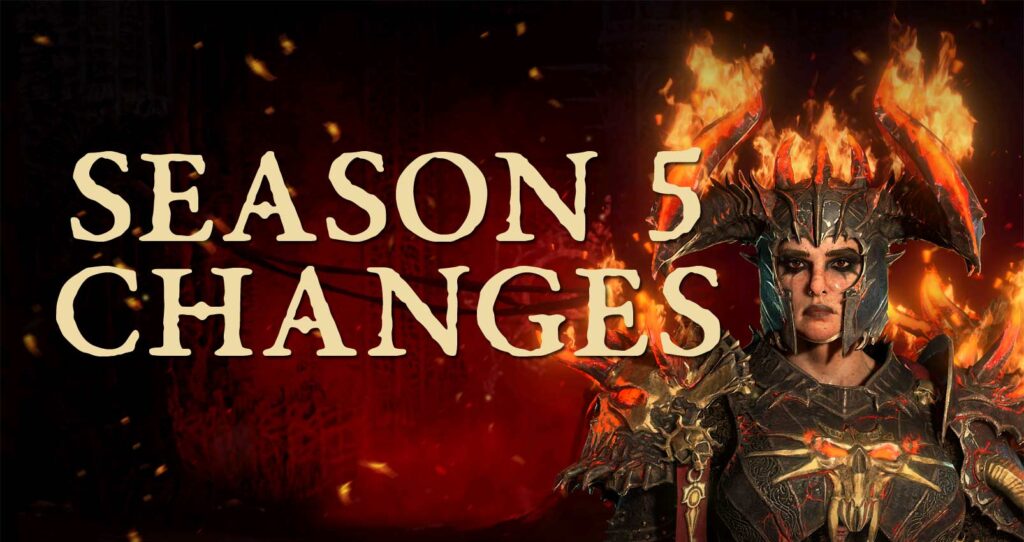 Diablo 4 Season 5 Changes