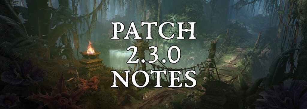 2.3.0 Patch Notes